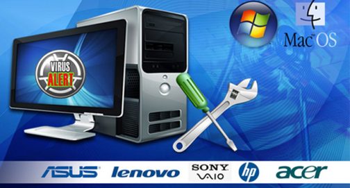 Personal and commercial computer servicing